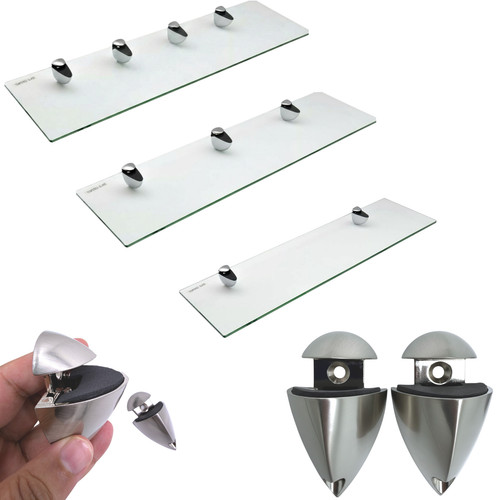 Clear tempered glass shelf - clear,