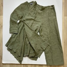 Terry Macey Handmade 100% Linen Suit Size M – Made in England NWT