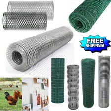50m Welded Wire Mesh Aviary Fencing Fence Chicken Rabbit Garden Galvanised 25M