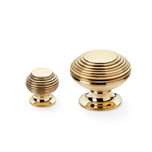 Solid aged brass - solid, beehive