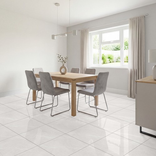 White 600x600 gloss - gloss, floor