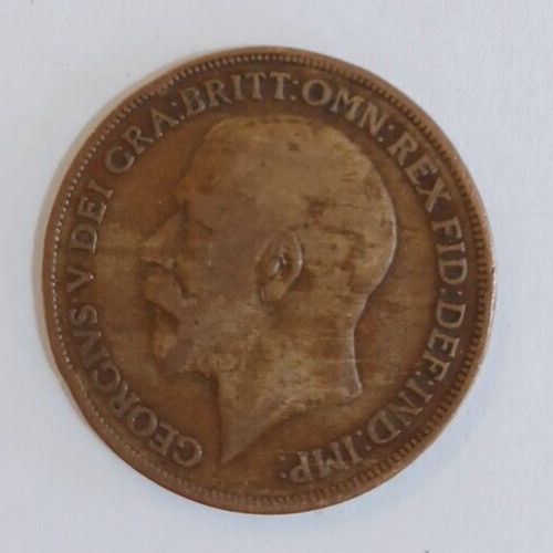 1916 one penny coin - -, uk