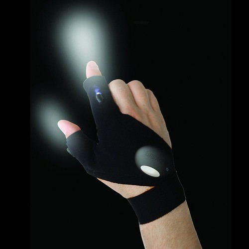 Finger glove with led light - with,