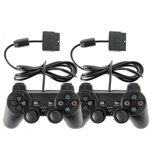 2pcs ps2 wired game - wired, controller