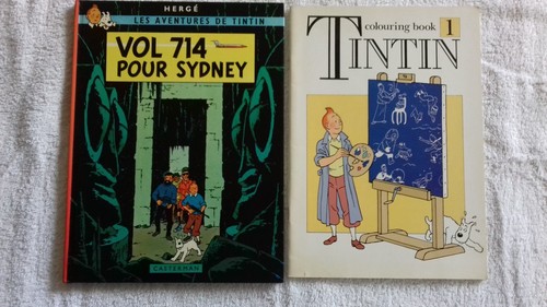 Vintage herge tintin books - books,