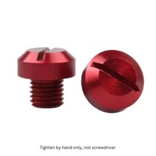 Mirror Blank Plug Caps Red for Suzuki GN 125 U 1994-1999