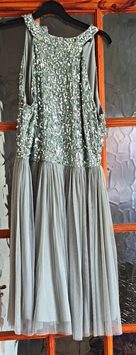 Quiz dress size sage sequin - quiz,