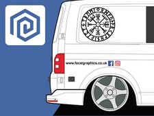 Viking Rune Compass Vinyl Decal For Camper Van Caravan Motorhome Campervan