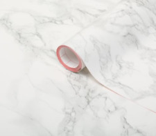 D-C FIX WHITE GREY MARBLE STICKY BACK PLASTIC SELF ADHESIVE VINYL FILM 67.5cm Wd