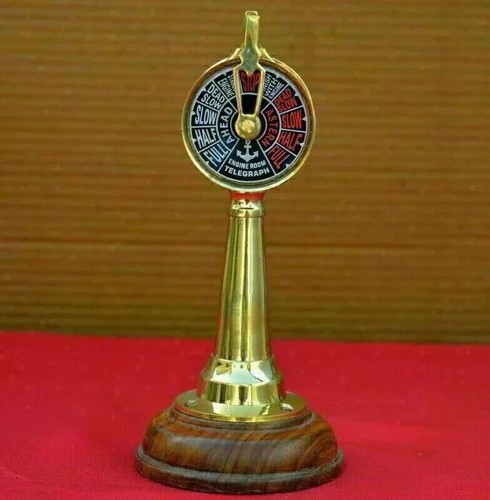 Brass telegraph made ship - 6'',