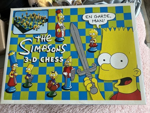 Retro 90s simpsons chess - simpsons, set