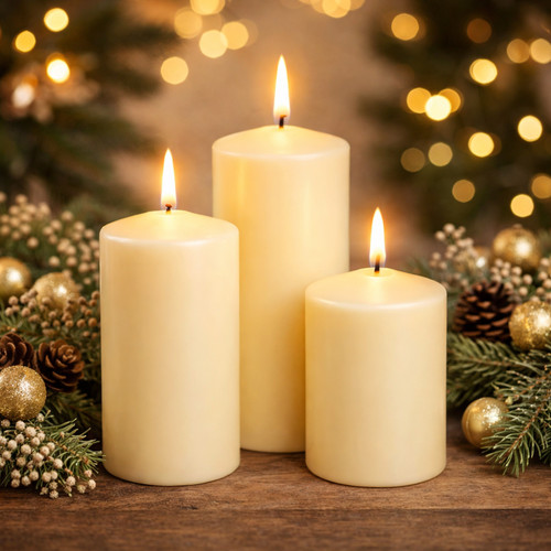 Pillar candles table - candles,