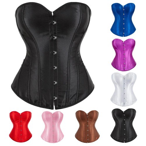 Sexy satin corsets - satin, bustiers