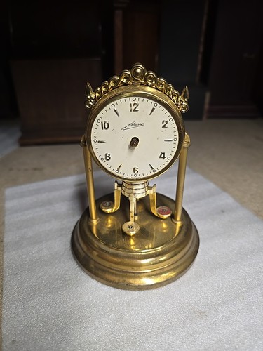 Antique miniature dome clock - dome,