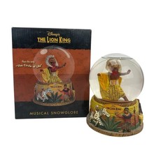 Disney The Lion King Mufasa Musical Snow Globe Plays Circle of Life RARE Boxed