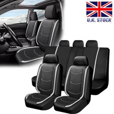 9PC Full Set Car Seat Covers Protectors Leather For Mini Cooper For BMW 1 Serise