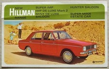 HILLMAN Car RANGE Sales Brochure 1966 #9305/H SUPER IMP Minx HUNTER Super Minx