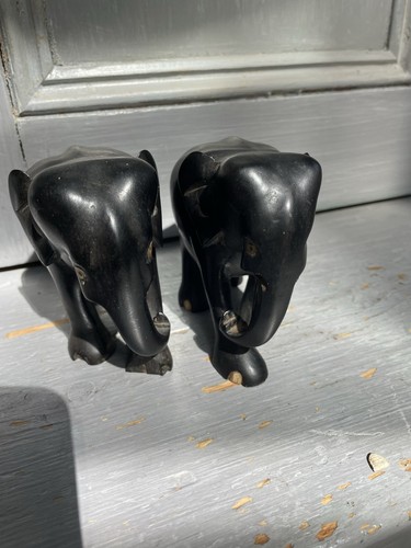 Antique pair ebony inch - antique, of
