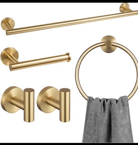 Brushed brass bathroom - brushed,