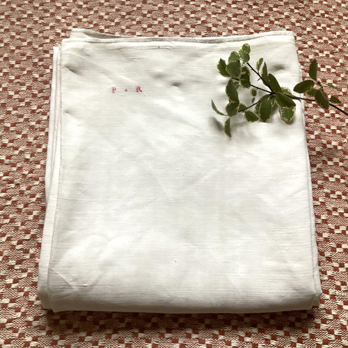 Antique french flax linen - antique,