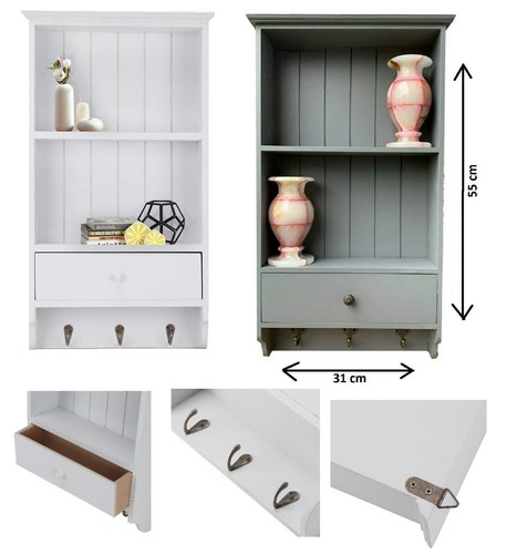 Wooden vintage shelf - wooden,