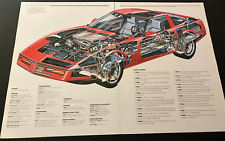 1984 Chevrolet Corvette C4 - Vintage Cross-Section Cutaway Art Print / Wall Art