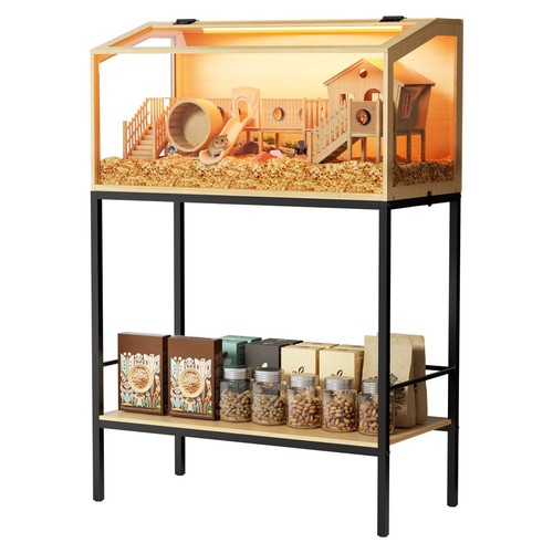 Wooden hamster cage tempered - cage,