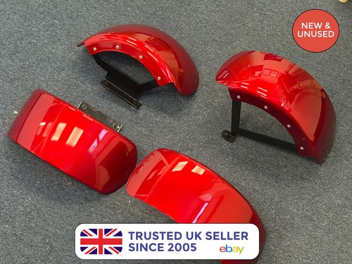 Red mudguard front rear full - rear,