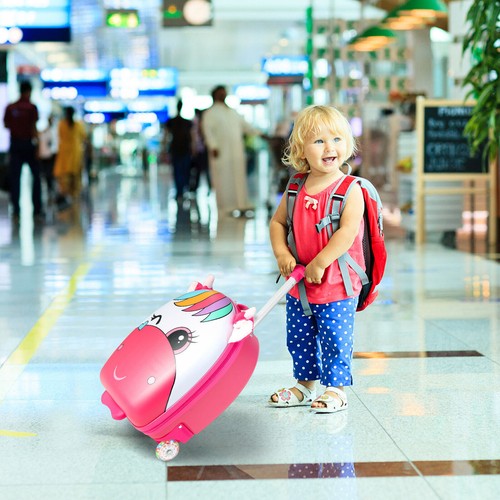 Kids rolling luggage hard - rolling,