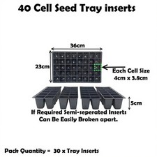 40 Cell Tray Inserts Full Size
