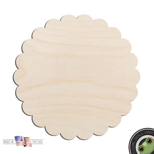 Scalloped circle laser cut - scalloped,