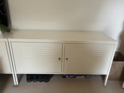 Ikea cream metal storage - ikea,