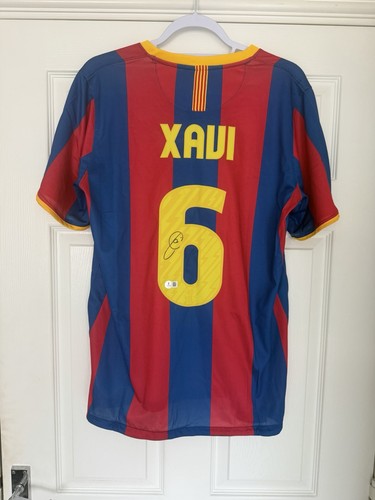 Xavi barcelona signed shirt - xavi,