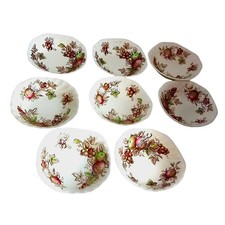 Vintage Johnson Brothers Harvest Time Soup Bowls Set of 8 READ