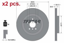 X2 PCS REAR BRAKE DISC ROTOS