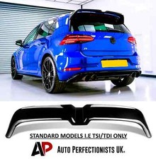 VW Golf TSI TDI Oettinger Style Gloss Black Rear Roof Spoiler Boot Lip MK7 MK7.5