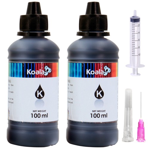 Koala black ink refill kit - ink, hp