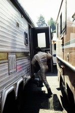 Gilles Villeneuve walks into a