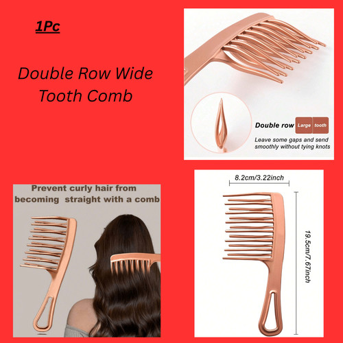 Double row wide - double, tooth