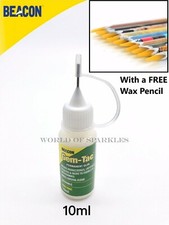 Beacon’s Gem-Tac Glue Crystals Tip Bottle 10ml with 1 Wax Picker Pencil Free