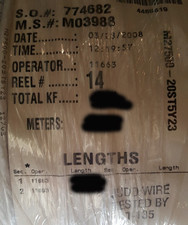 Judd Wire M27500-20ST5Y23 20/5C Nickel/Copper Shielded XL-ETFE Cable 200C /50ft