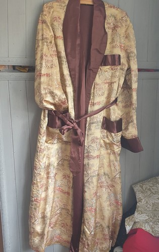 Vtg 70s brocade - brocade, smoking