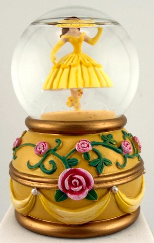 Disney store belle - snow, globe