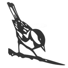  Garden Bird Decoration Metal Bird Sign Figurine Tree Bird Figurine Stake Small