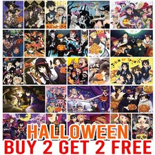 Halloween anime poster - halloween,