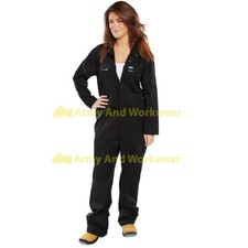 Ladies Zip Front Heavy Weight Super Boilersuit Coverall Overalls Workwear Girls