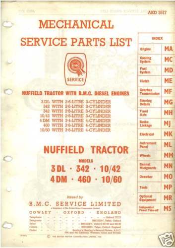 Nuffield tractor 3dl 4dm - 3dl,