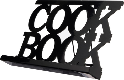 Cook book stand black enamel - stand,