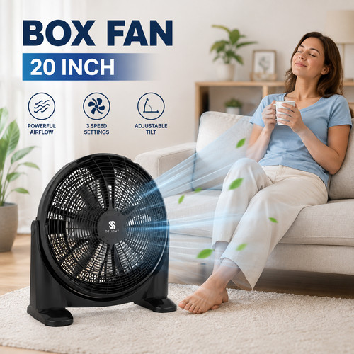 Box fan powerful - |,