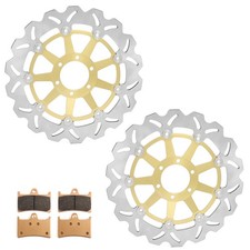 Front Brake Discs Rotors Pads For Yamaha FZS600 Fazer 1998 99-2003 FZS 600 Pair